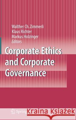 Corporate Ethics and Corporate Governance