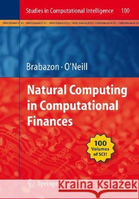 Natural Computing in Computational Finance