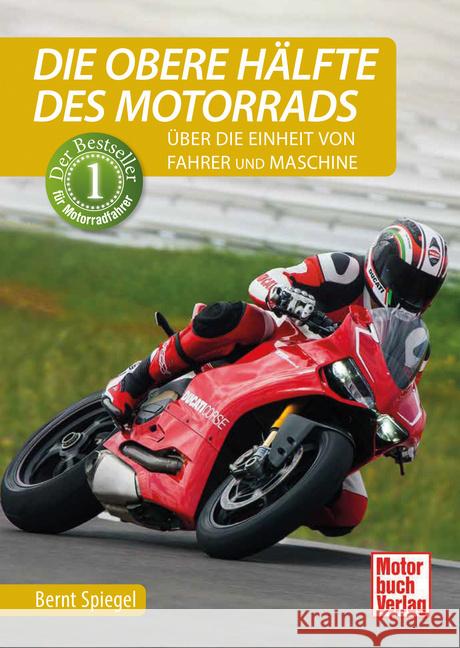 Die obere Hälfte des Motorrads