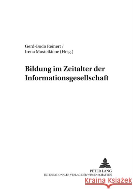 Bildung Im Zeitalter Der Informationsgesellschaft