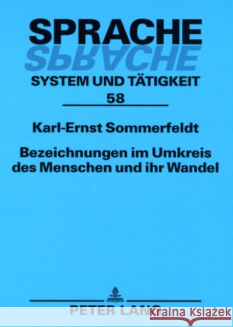 Bezeichnungen Im Umkreis Des Menschen Und Ihr Wandel