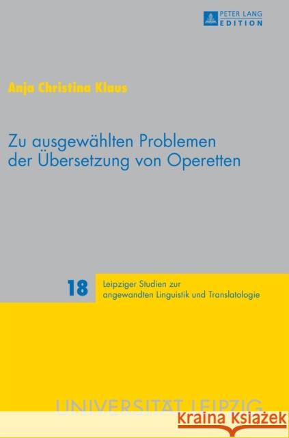 Zu Ausgewaehlten Problemen Der Uebersetzung Von Operetten