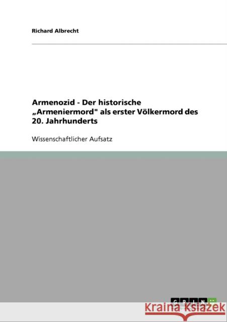 Armenozid - Der historische 