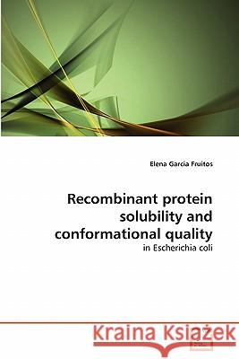 Recombinant protein solubility and conformational quality