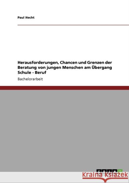 Herausforderungen, Chancen und Grenzen der Beratung von jungen Menschen am Übergang Schule - Beruf