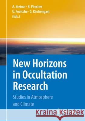 New Horizons in Occultation Research: Studies in Atmosphere and Climate