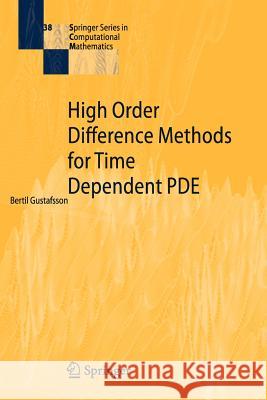 High Order Difference Methods for Time Dependent Pde