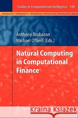 Natural Computing in Computational Finance