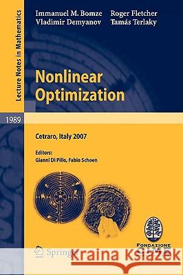 Nonlinear Optimization: Lectures given at the C.I.M.E. Summer School held in Cetraro, Italy, July 1-7, 2007