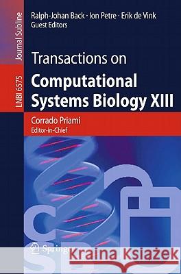 Transactions on Computational Systems Biology XIII