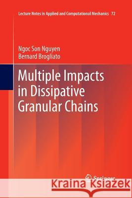 Multiple Impacts in Dissipative Granular Chains