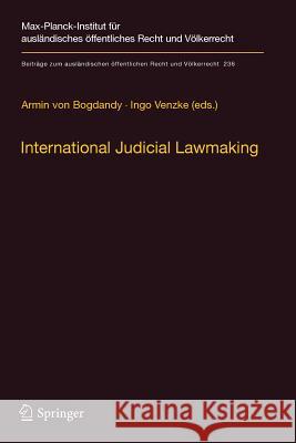 International Judicial Lawmaking: On Public Authority and Democratic Legitimation in Global Governance