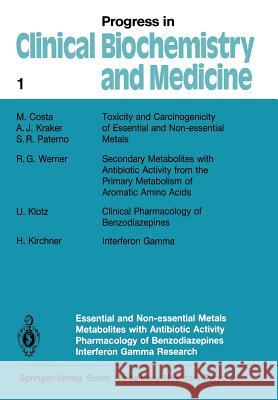 Essential and Non-Essential Metals Metabolites with Antibiotic Activity Pharmacology of Benzodiazepines Interferon Gamma Research