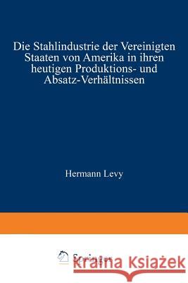 Die Stahlindustrie der Vereinigten Staaten von Amerika in ihren heutigen Produktions- und Absatz-Verhältnissen