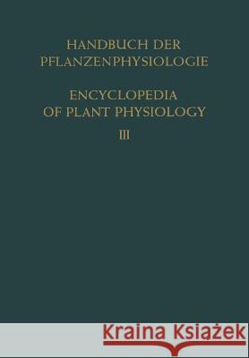 Pflanze Und Wasser / Water Relations of Plants