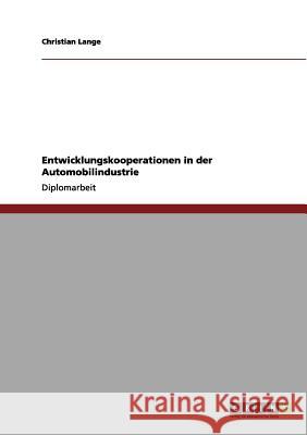 Entwicklungskooperationen in der Automobilindustrie