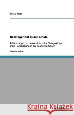 Heterogenität in der Schule: Erläuterungen zu den Ansätzen der Pädagogik und ihrer Handhabung in der deutschen Schule