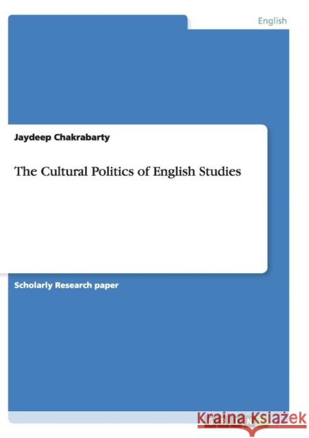 The Cultural Politics of English Studies