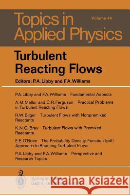 Turbulent Reacting Flows