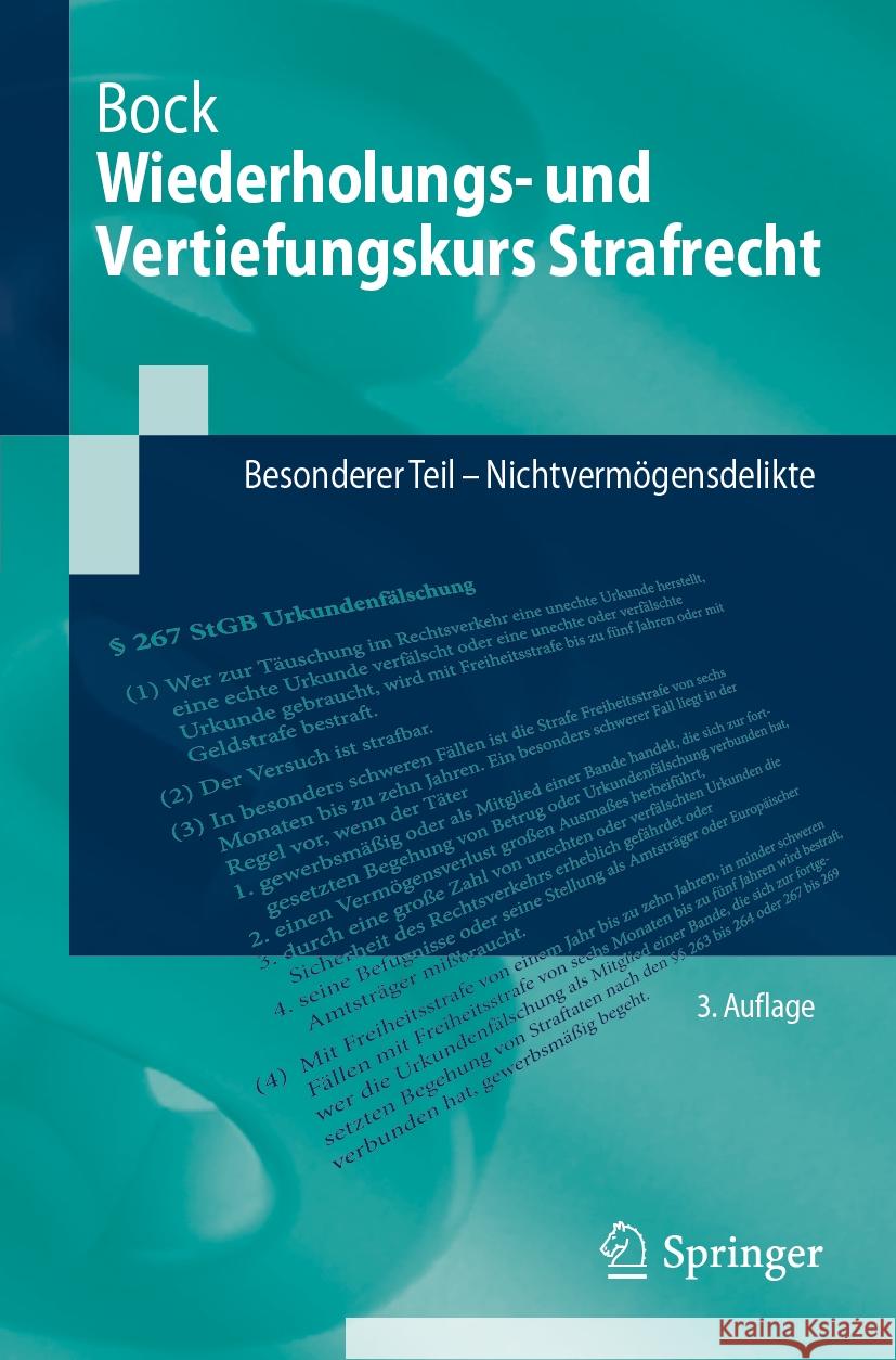 Wiederholungs- Und Vertiefungskurs Strafrecht: Besonderer Teil - Nichtverm?gensdelikte