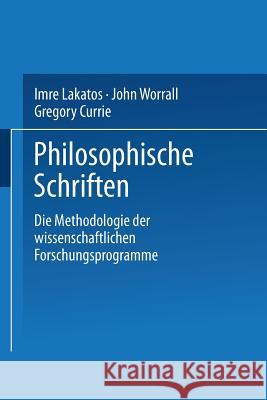 Die Methodologie Der Wissenschaftlichen Forschungsprogramme