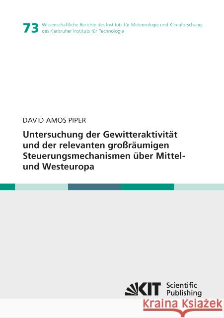 Untersuchung der Gewitteraktivität und der relevanten großräumigen Steuerungsmechanismen über Mittel- und Westeuropa : Dissertationsschrift