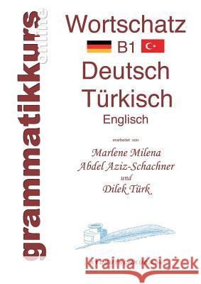 Wörterbuch Deutsch - Türkisch - Englisch Niveau B1: Lernwortschatz + Grammatik + Gutschrift: 10 Unterrichtsstunden per Internet für die Integrations-Deutschkurs-TeilnehmerInnen aus der Türkei Niveau B