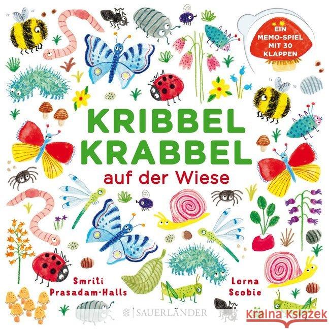 Kribbel Krabbel auf der Wiese : Ein Memospiel mit 30 Klappen