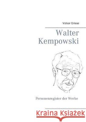 Walter Kempowski: Personenregister der Werke