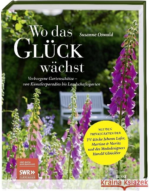 Wo das Glück wächst : Verborgene Gartenschätze - von Künstlerparadies bis Landschaftsgarten. Das Buch zur SWR-Sendung. Mit den Privatgärten der TV-Köche Johann Lafer, Martina & Moritz und des Modedesi