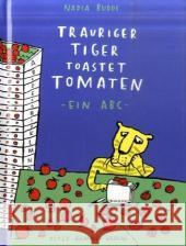 Trauriger Tiger toastet Tomaten