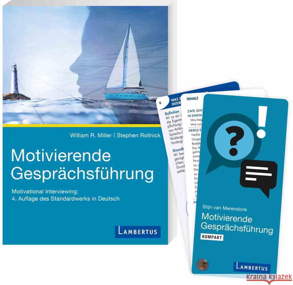 Motivierende Gesprächsführung - Set mit Buch und Kartenfächer