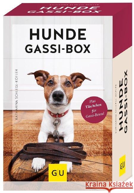 Hunde-Gassi-Box, Übungskarten + Begleitbuch : Für ein entspanntes Zusammenleben! Plus Täschchen für Gassi-Beutel
