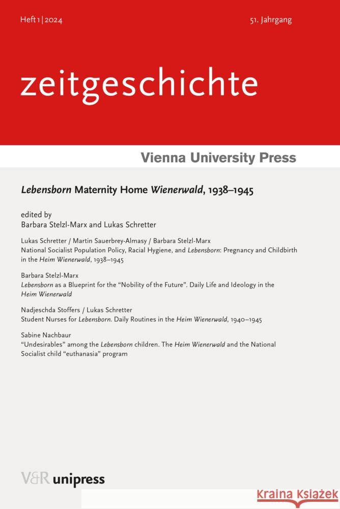 Lebensborn Maternity Home Wienerwald, 1938-1945