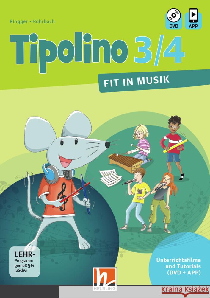 Tipolino 3/4 - Fit in Musik. Unterrichtsfilme und Tutorials. Ausgabe Deutschland, 1 DVD-Video