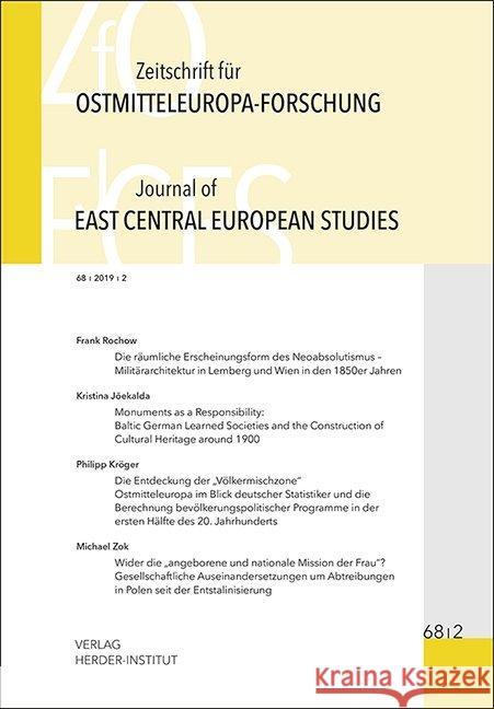 Zeitschrift für Ostmitteleuropa-Forschung : Journal of East Central European Studies