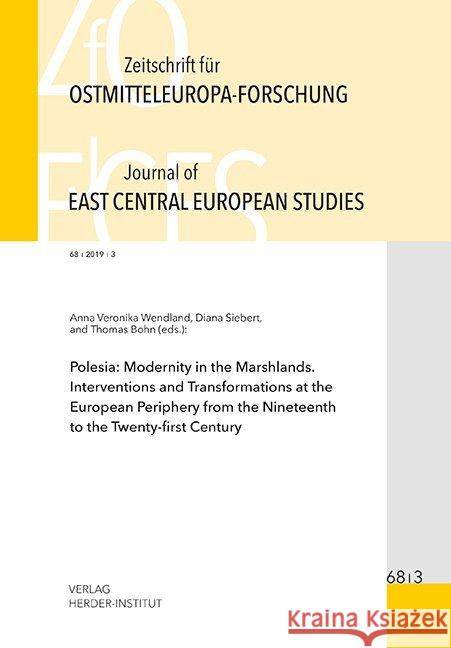 Zeitschrift für Ostmitteleuropa-Forschung : Journal of East Central European Studies