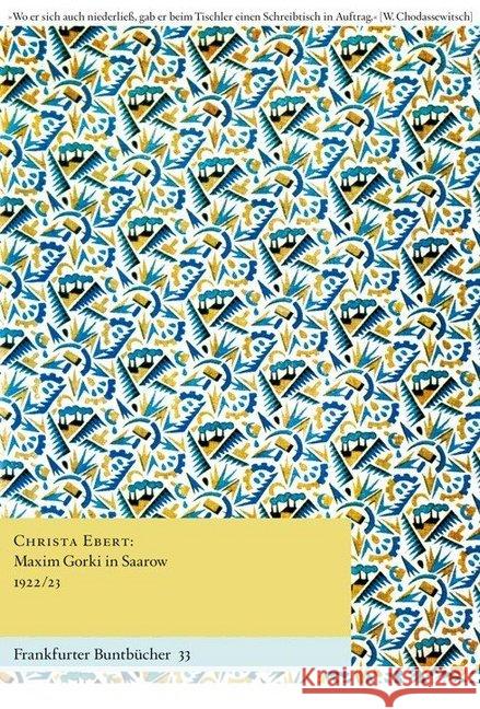 Maxim Gorki in Saarow 1922/23