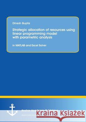 Strategic Allocation of Resources Using Linear Programming Model with Parametric Analysis: In MATLAB and Excel Solver