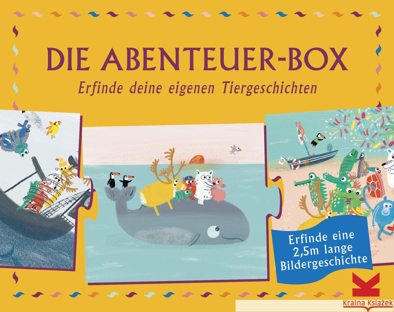 Die Abenteuer-Box (Kinderpuzzles) : Erfinde deine eigenen Tiergeschichten