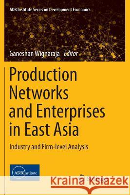 Production Networks and Enterprises in East Asia: Industry and Firm-Level Analysis