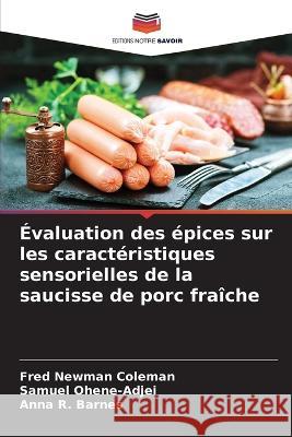 Evaluation des epices sur les caracteristiques sensorielles de la saucisse de porc fraiche