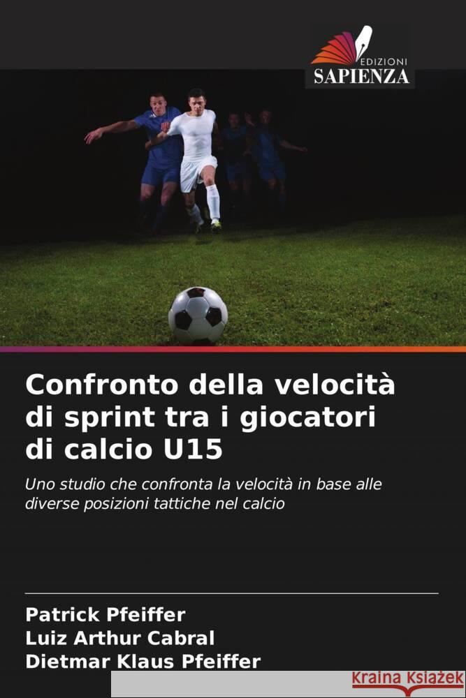 Confronto della velocit? di sprint tra i giocatori di calcio U15