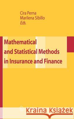 Mathematical and Statistical Methods in Insurance and Finance