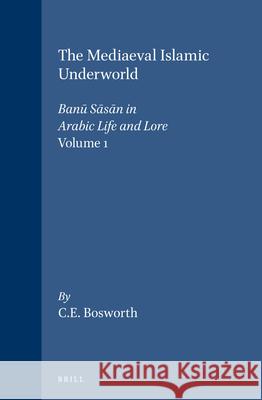 The Mediaeval Islamic Underworld, Volume 1 Banū Sāsān in Arabic Life and Lore