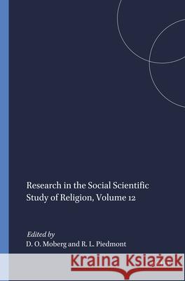 Research in the Social Scientific Study of Religion, Volume 12