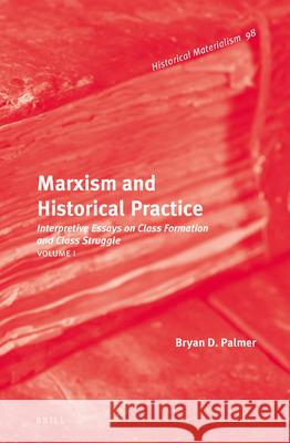 Marxism and Historical Practice (Vol. I): Interpretive Essays on Class Formation and Class Struggle. Volume I