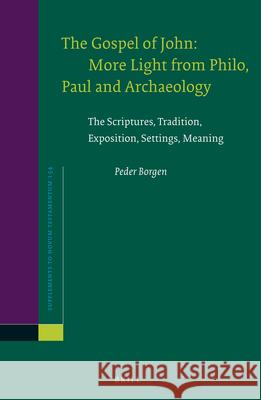 The Gospel of John: More Light from Philo, Paul and Archaeology: The Scriptures, Tradition, Exposition, Settings, Meaning