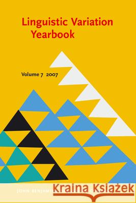 Linguistic Variation Yearbook 2007