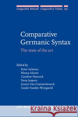 Comparative Germanic Syntax: The State of the Art